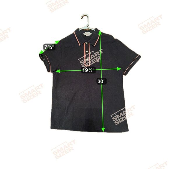 Penguin Polo Shirt Mens Size Large pink trim Cotton grey short sleeve classic fi - Picture 5 of 5